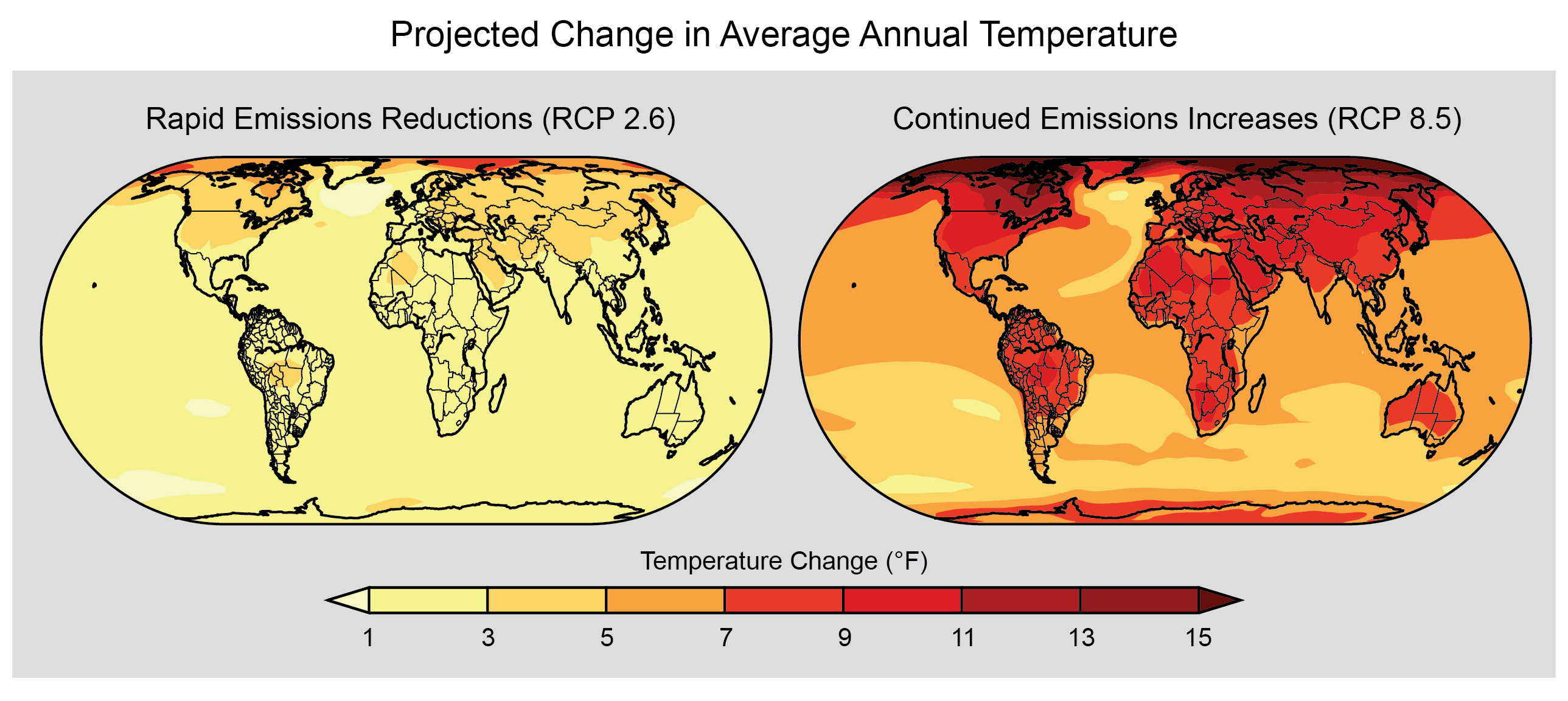 Projected Change in Average Annual Temperature :: North Carolina Institute  for Climate Studies
