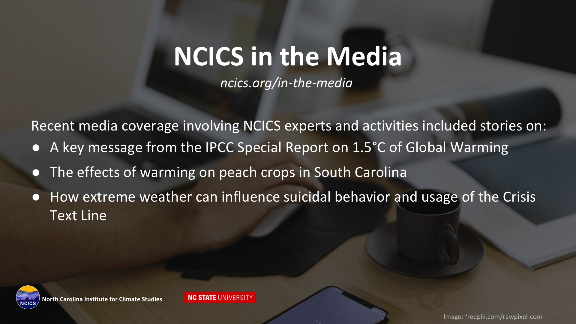 NCICS in the Media