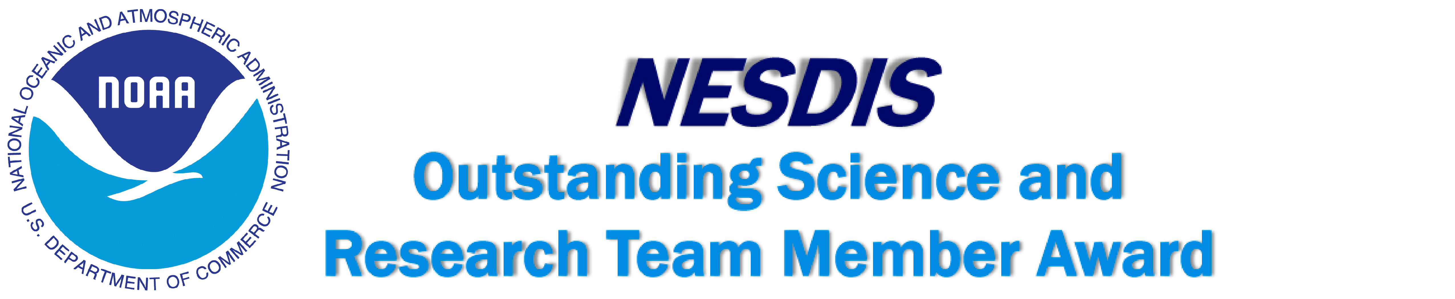 Image with the NOAA logo and text that reads Outstanding Science and Research Team Member Award.