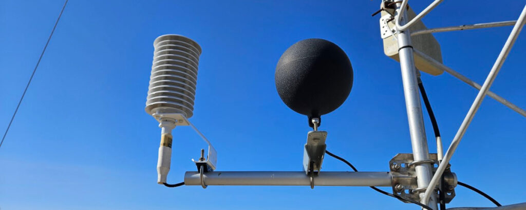 Photo of weather instruments.